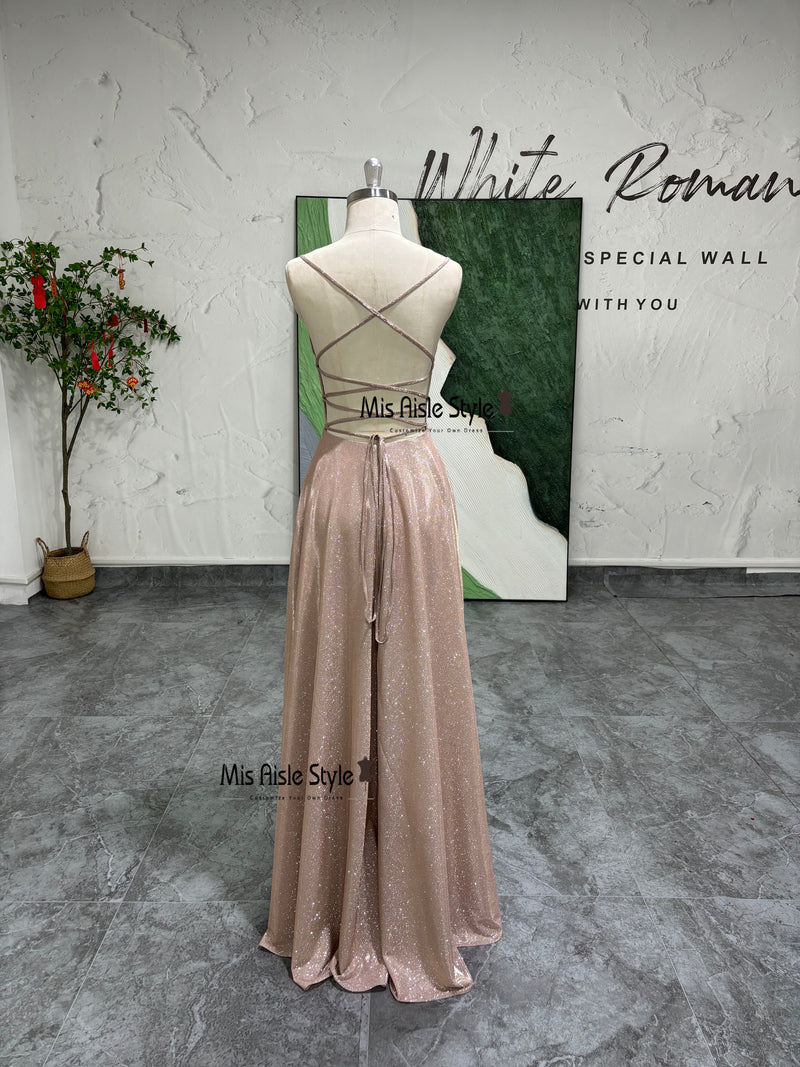 Pink Sparkle Prom Dress