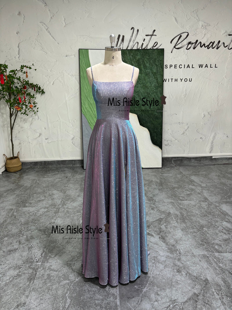 Purple Sparkle Prom Dress