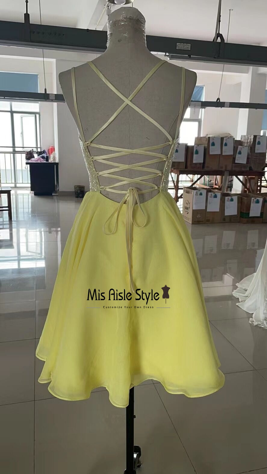 Yellow Homecoming Dress