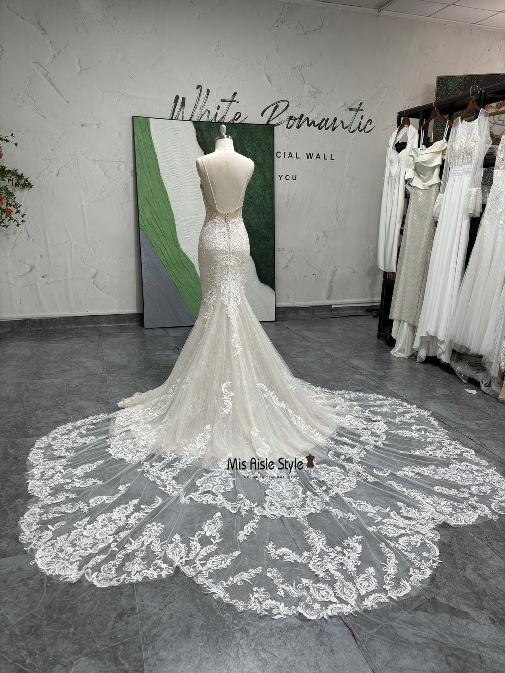 Sexy Back Lace Wedding Dress