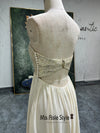 Lace -up Back Bridesmaid Dress