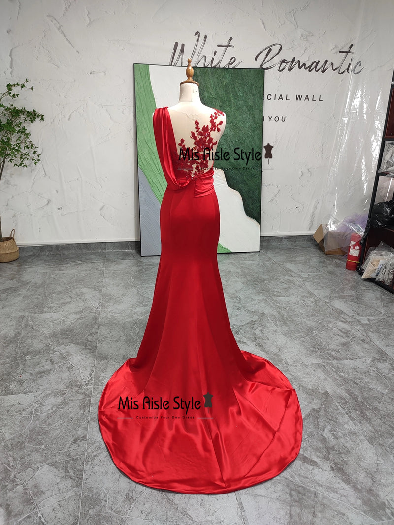 Mermaid Red Wedding Dress