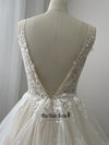 V-back Wedding Dress