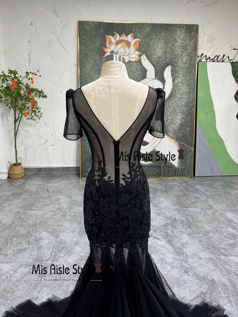 Illusion Wedding Dress