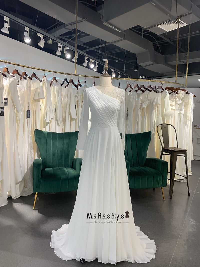 A Line Sexy Wedding Dress