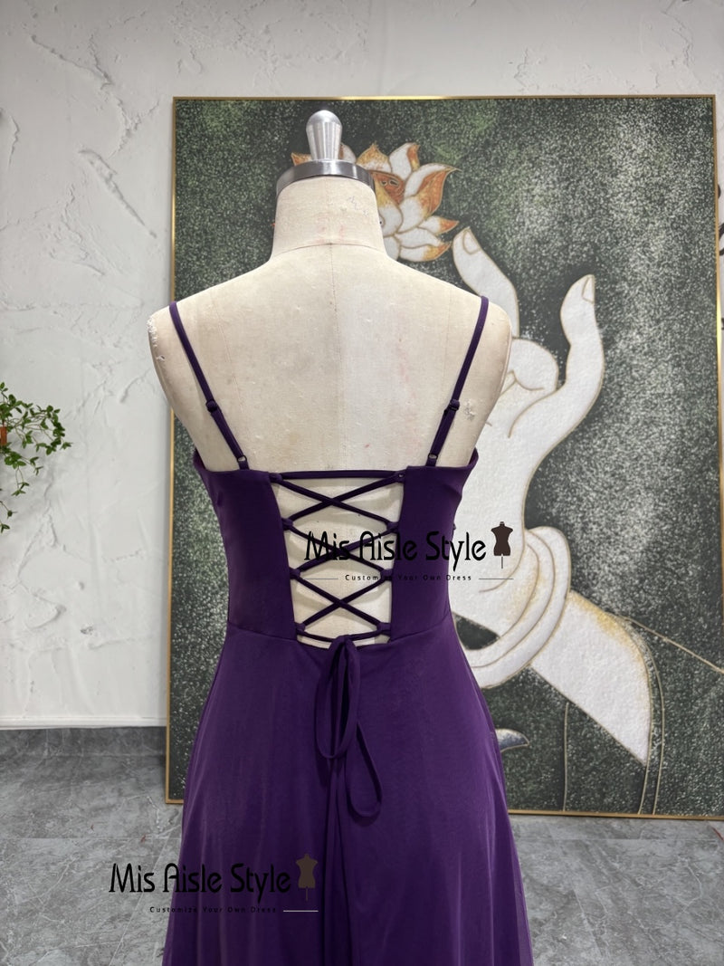 Purple 90s Prom Dress
