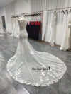 V-back Lace Wedding Dress With Train