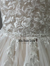 Sheer Beaded Lace Bridal Dress