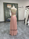 Lace-up Long Bridesmaid Dress