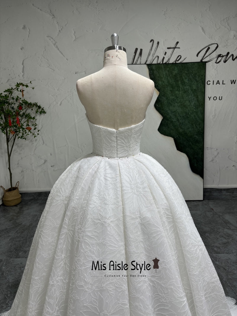 Off Shoulder Wedding Dress