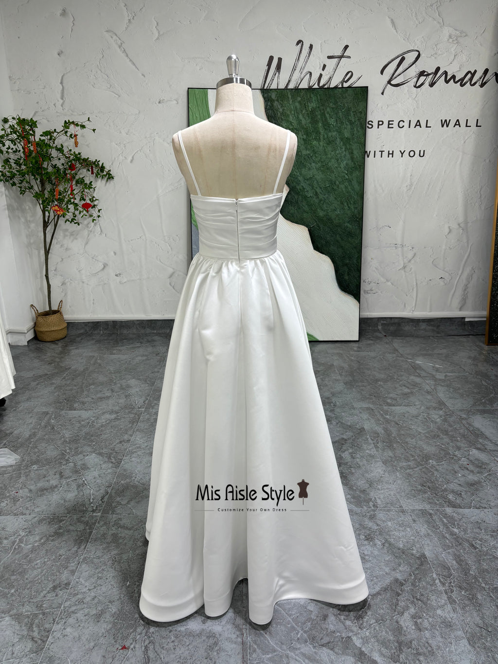 Simple Satin Wedding Dress