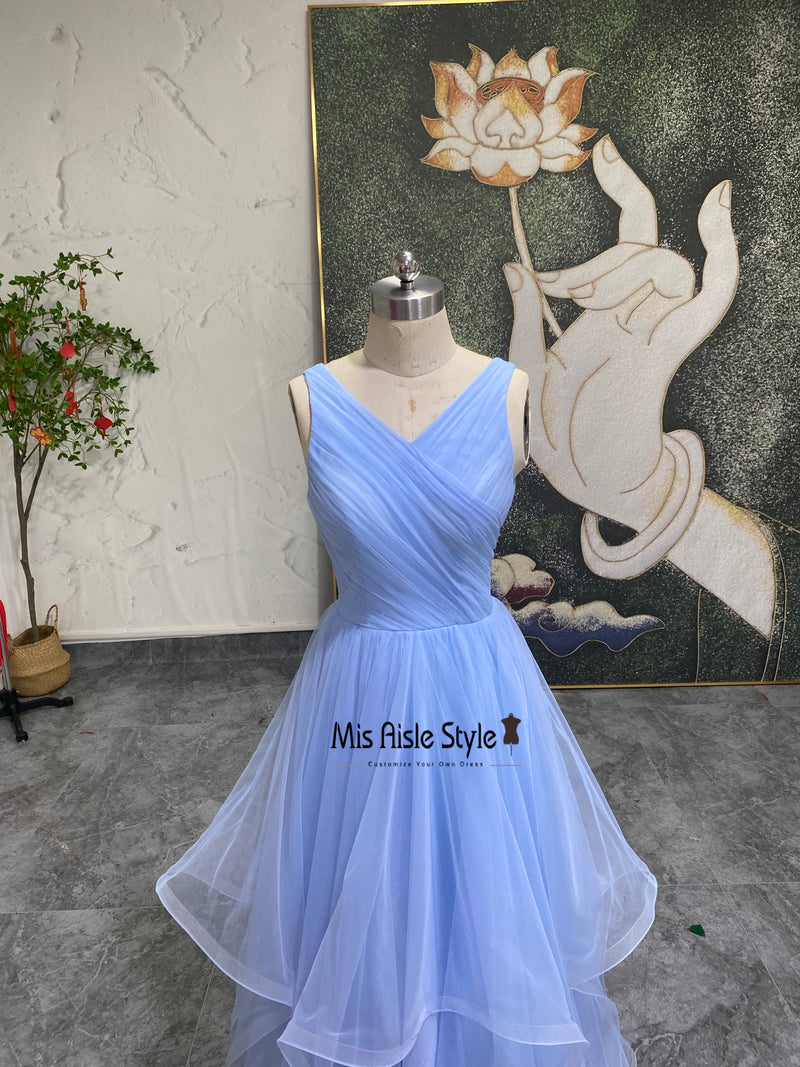 Tiered Skirt Prom Dress