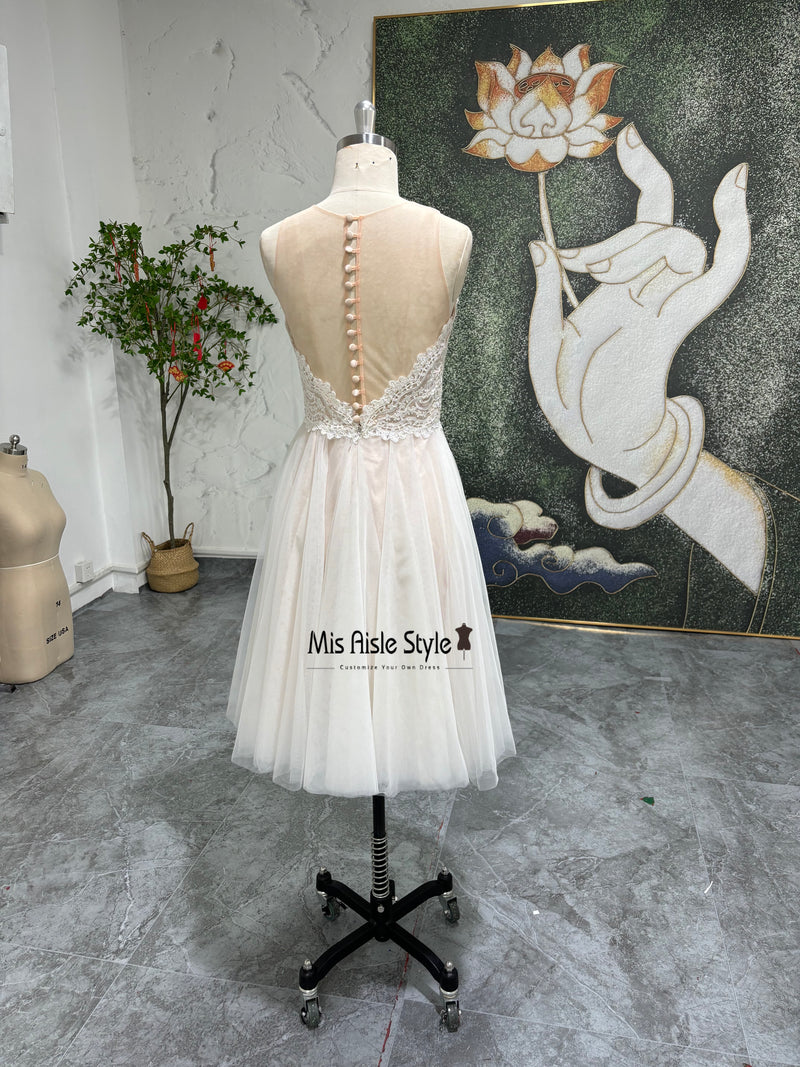 Sexy Back Bridesmaid Dress