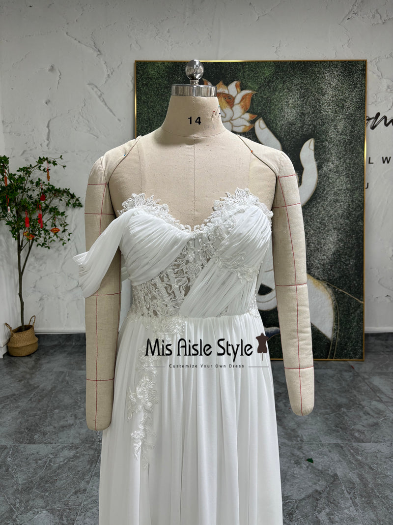 One Shoulder Wedding Dress