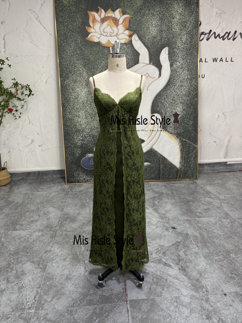 Vintage Sage Prom Dress