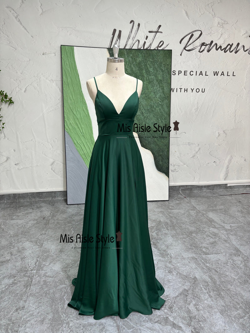 Spaghetti Straps Prom Dress