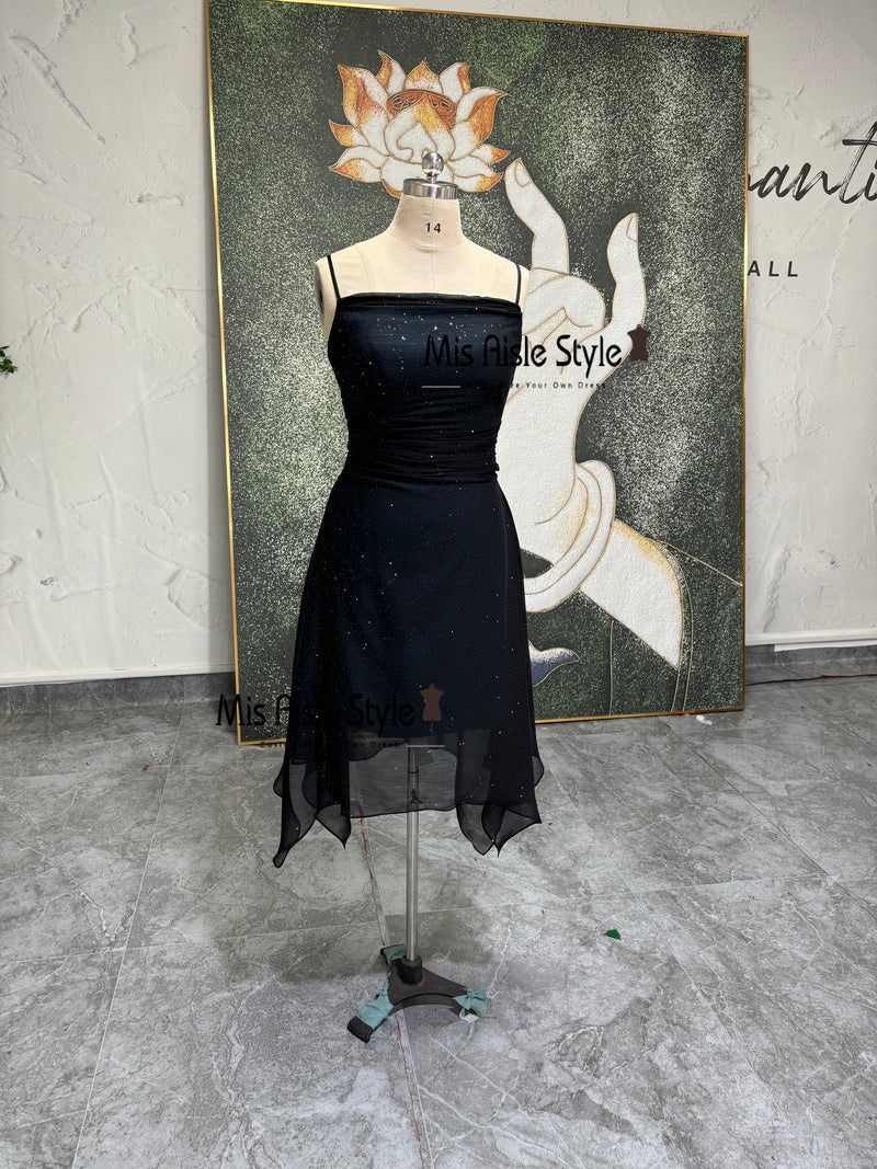 Spaghetti Straps Homecoming Dress