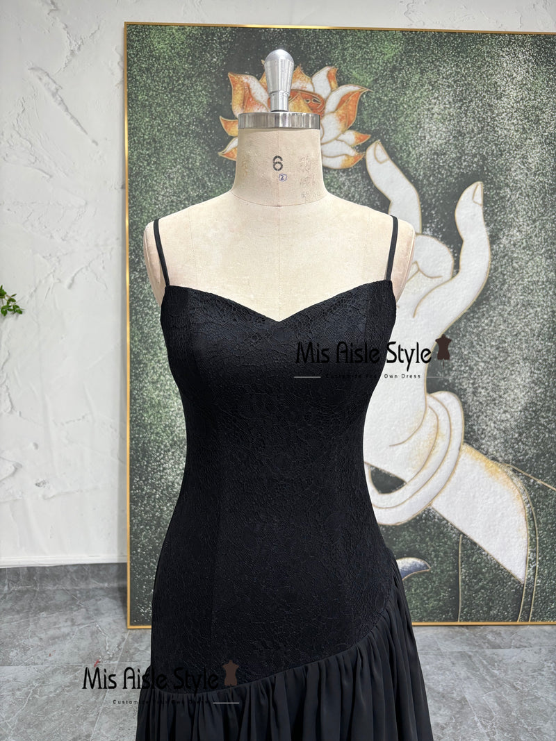Black Lace Homecoming Dress