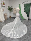 V-back Lace Wedding Dress