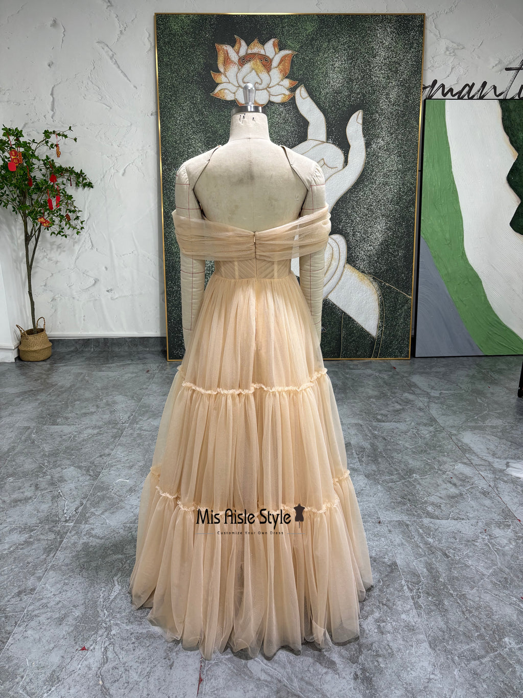 Off Shoulder Bridal Dress