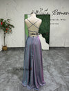 Criss Cross Back Sparkle Prom Dres