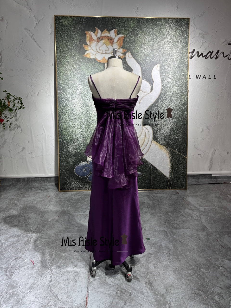 purple dress square neck Lilac Square Neck A Line Sequined Long Formal Prom Dresses With Pearls Lilac / 18