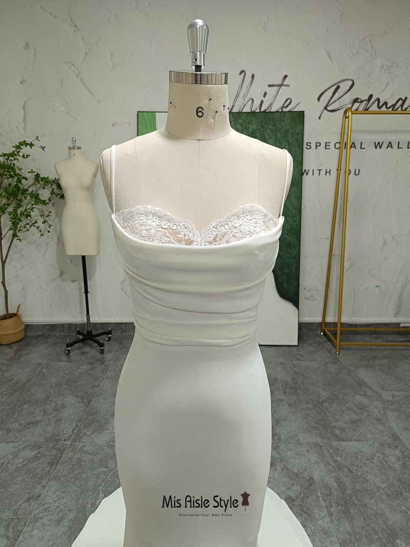 Spaghetti Straps Wedding Dress