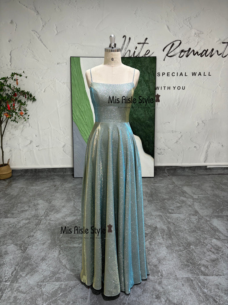 Green Sparkle Prom Dress