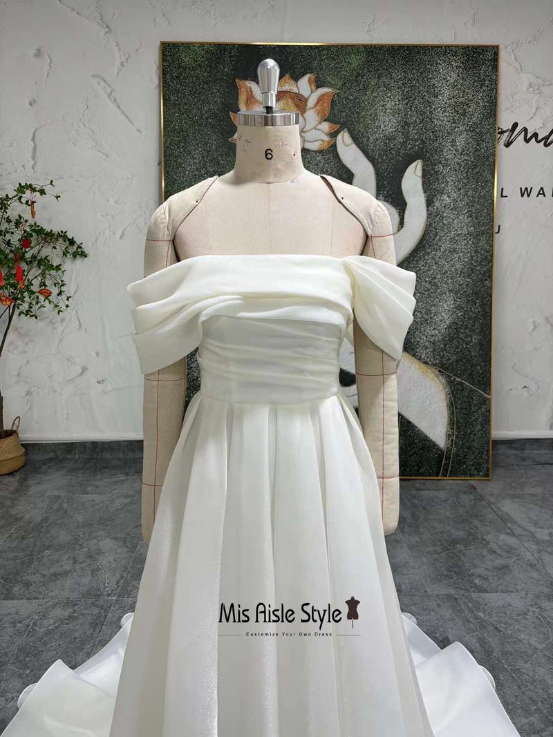 Off Shoulder Wedding Dress