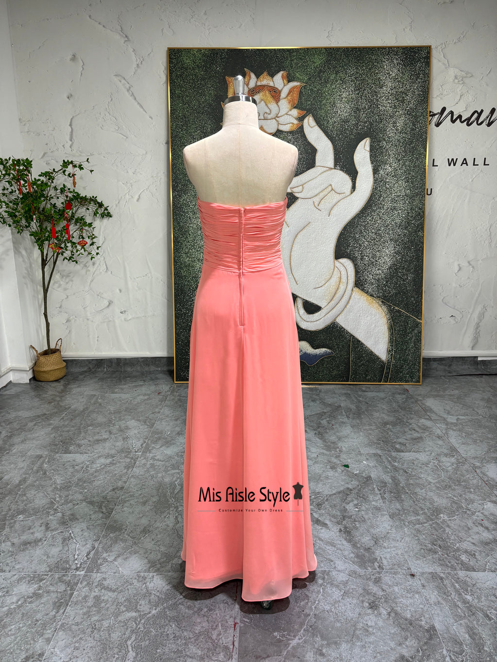 Coral Bridesmaid Dress