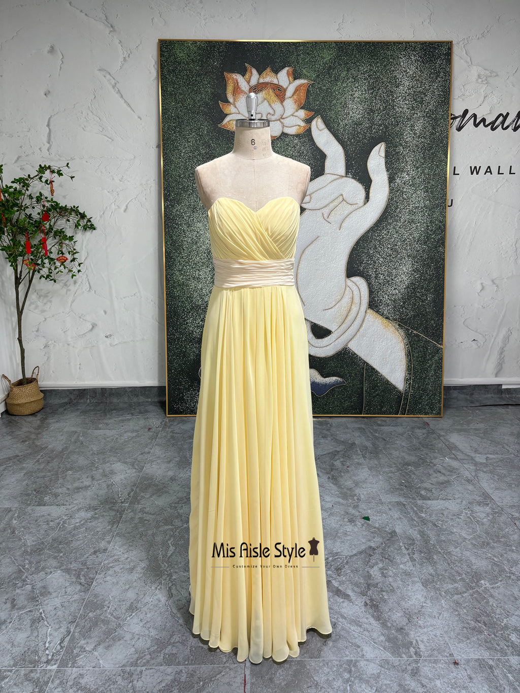 Yellow Bridesmaid Dress 