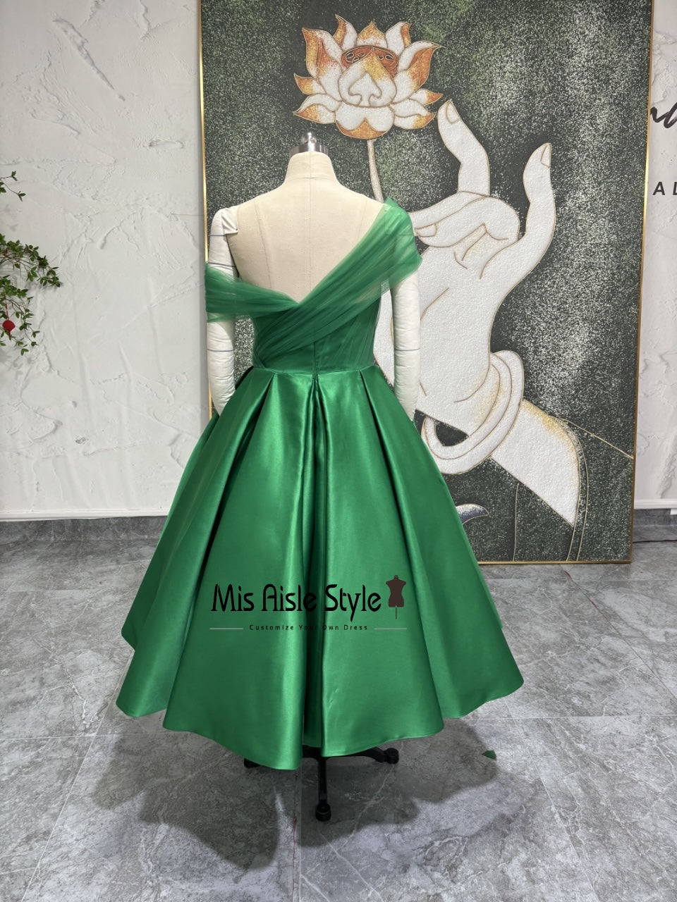Green Party Dress