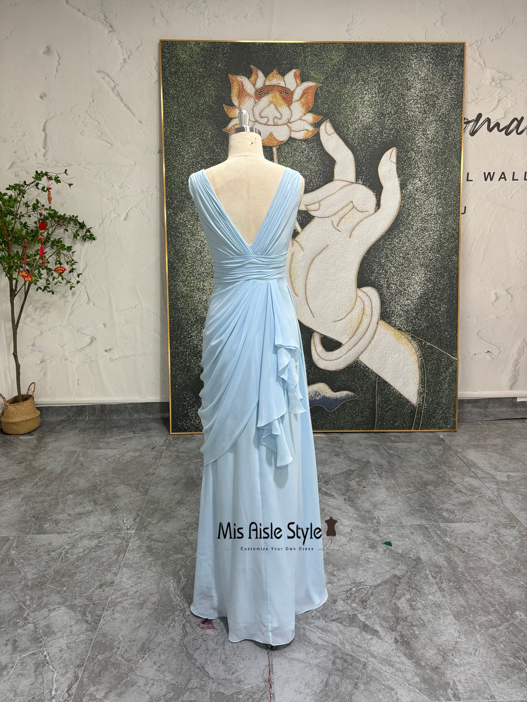 Ruffle Bridesmaid Dress