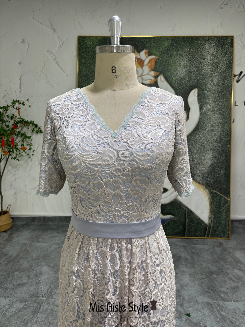Silver Mother Of The Bride Dress