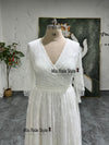 V-neckline Wedding Dress