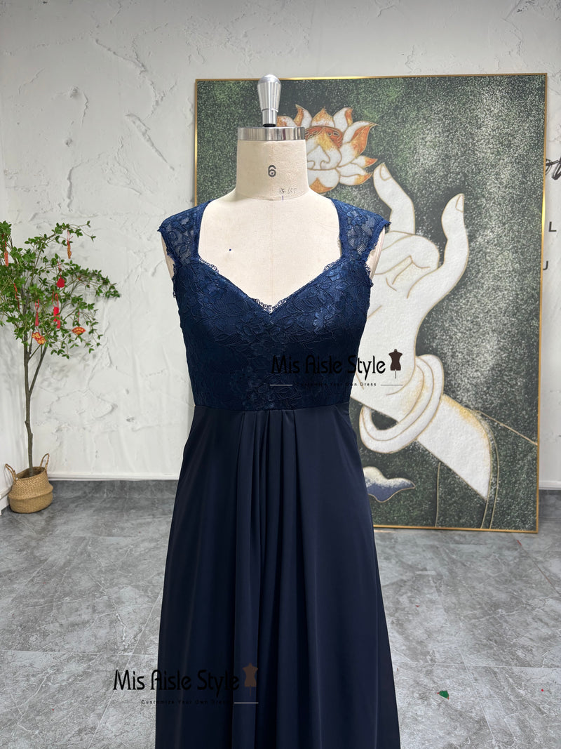 Lace Long Bridesmaid Dress