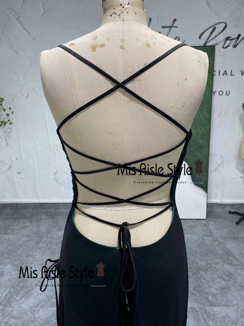 Vintage Criss Cross Back Party Dress