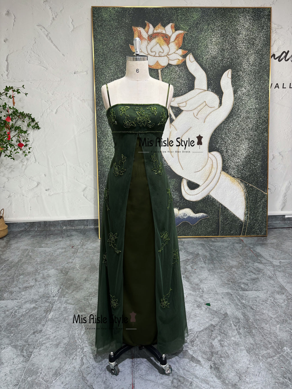 Vintage Green Prom Dress
