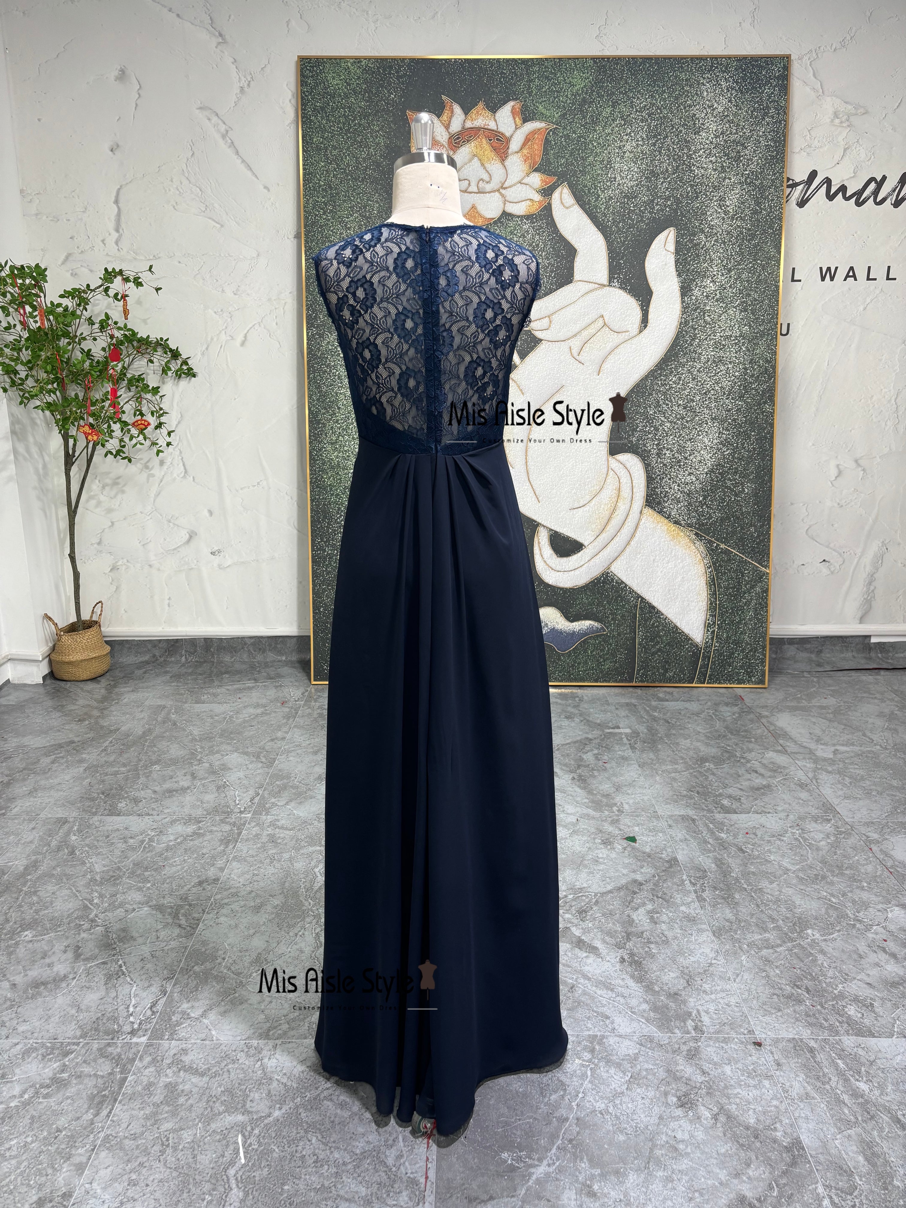 princess polly baby blue dress Siaoryne Off the Shoulder Rust Bridesmaid Dress Lace Women Party Gown main image 1