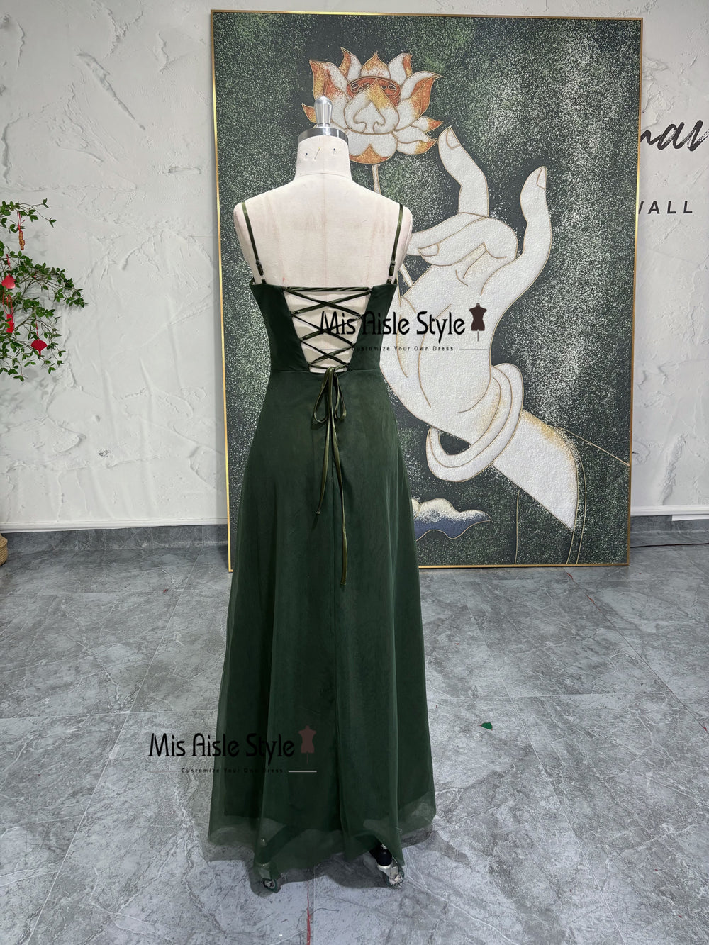 Vintage Green Prom Dress,90s Party Dress – misaislestyle