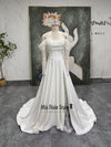 v-waistline Slit Wedding Dress