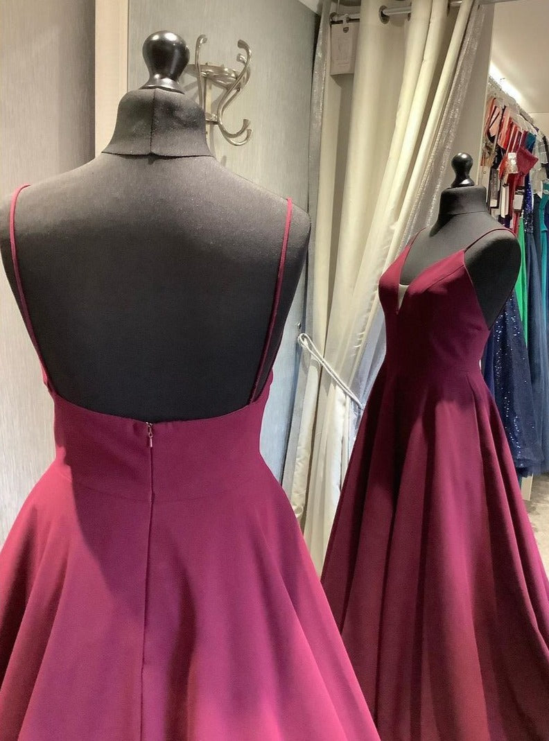 Long Burgundy Prom Dress misaislestyle Long Burgundy Prom Dress misaislestyle