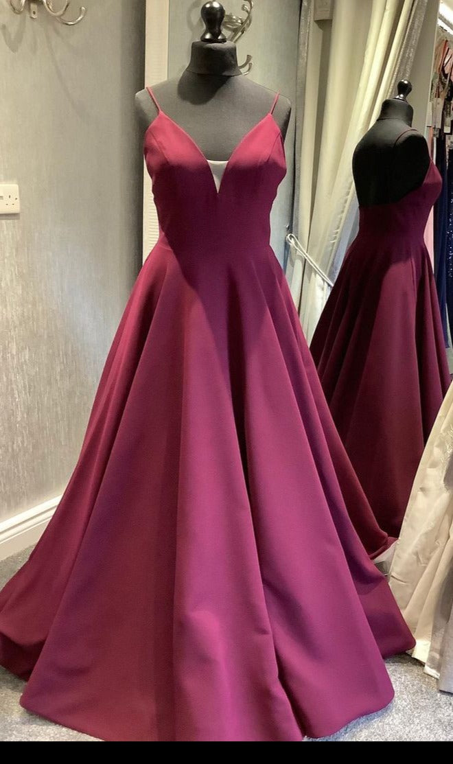 Long Burgundy Prom Dress misaislestyle Long Burgundy Prom Dress misaislestyle