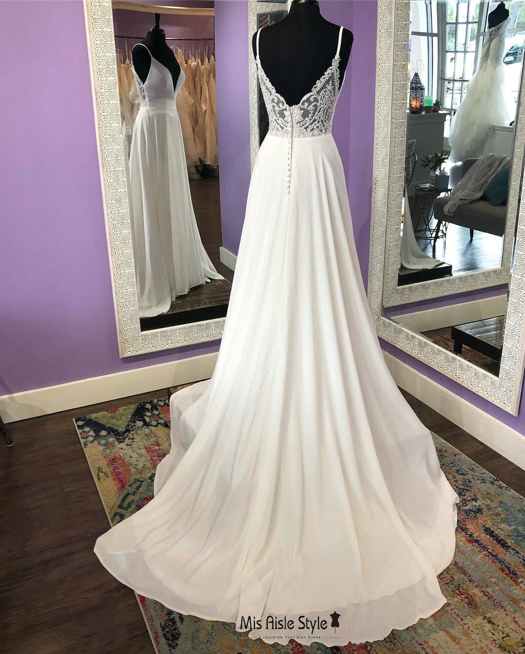 sexy back wedding dress