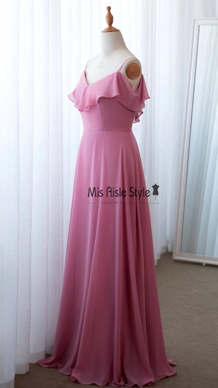 deep pink bridesmaid dress