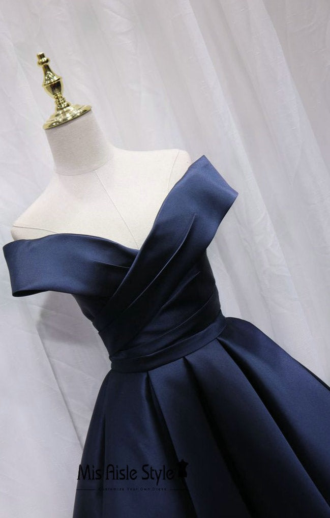 dark navy blue party dress
