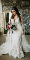 fit and flare plus size wedding dress