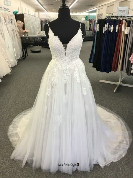 Plus Size Summer Ivory Wedding Dress – misaislestyle