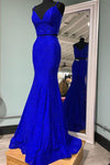royal blue prom dress