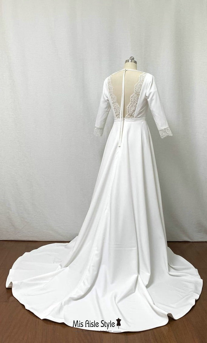 backless boho wedding dress